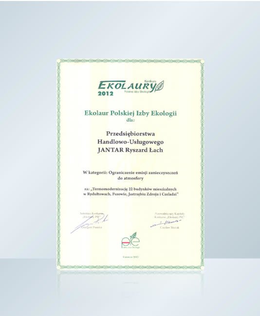 Zdjęcie - Nagroda dla firmy Jantar