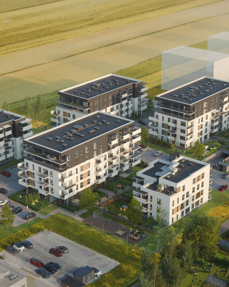 Wizualizacja osiedla Nowy Sikornik - Etap Vi