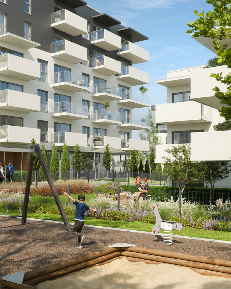 Wizualizacja osiedla Nowy Sikornik - Etap Vi